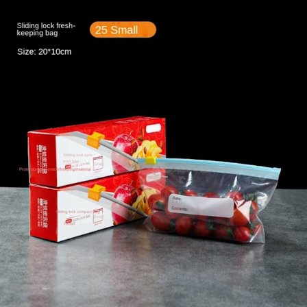 25/20/15 st Zip Shut Plastsäck Stand Up Zipper Bag