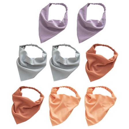 8 stk. Hårbånd til kvinder, trekant bandana tørklæde