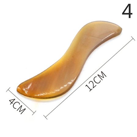 Gouache Skraber Natursten Gua Sha Kam til Hoved Kropsmassage Meridian Skrabning Zoneterapi Blodcirkulation Jade Terapi Værktøjer