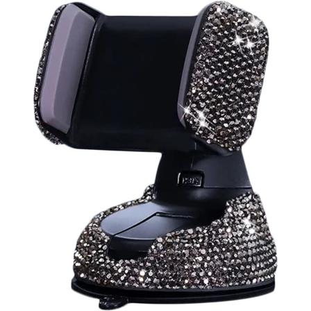 Bling Biltelefonhållare, 360° Justerbar Crystal Auto Phone Hol
