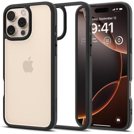 Spigen Ultra Hybrid iPhone 16 Pro-fodral - matt svart
