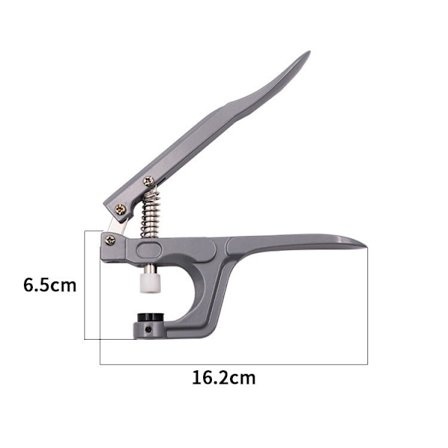 Knapptång i plast för knappar i plast, tryckknappar, tyg, handtryck