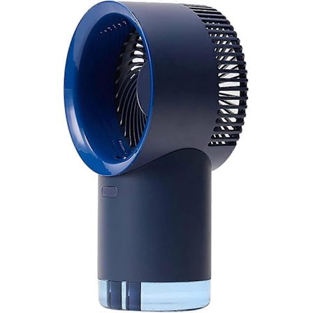 Bord Min Spray Tåkegulvvifte med Sub-lading, 3-trinns Nivå, Stille Turbo Bærbar Vifte, Stille Bord Vann Tåkevifte, Gulvvifte - Blå