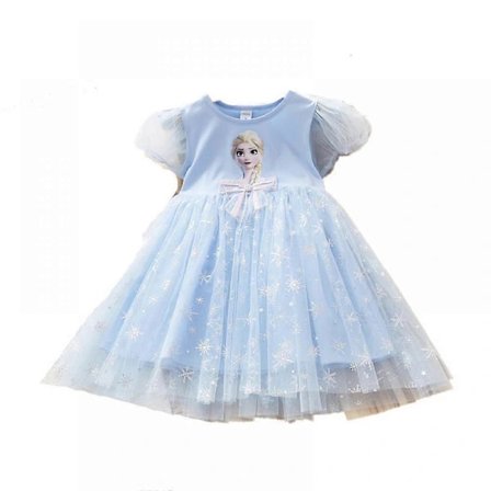 Jentekjole Sommer Frozen Princess Aisha Kjole Kjole Kjole Prinsessekjole Rosa 100cm