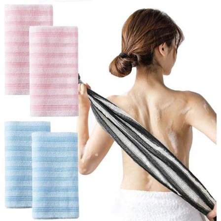 Blissal Eksfolierende Brusebadshåndklæde, Blissal Håndklæde til Mænd og Kvinder