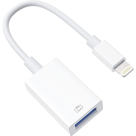 2 stk USB-adapter for iPhone USB til OTG Lightning til USB-kabel Ada