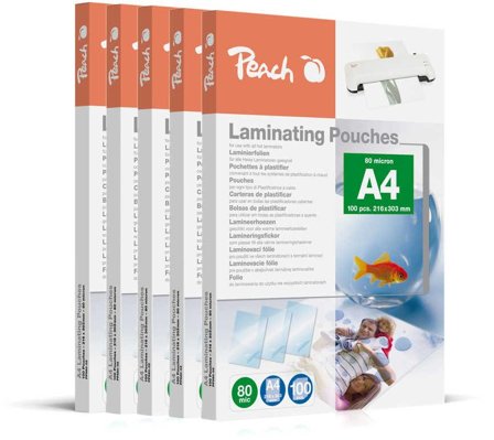 PEACH Laminierfolien A4 216x303mm 80mic