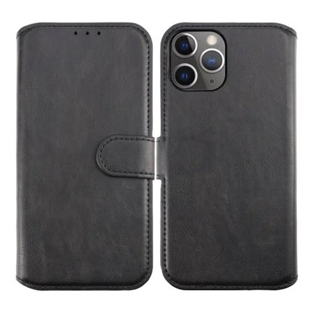 iPhone 12/12 Pro Plånboksfodral Magnet Rvelon - Svart