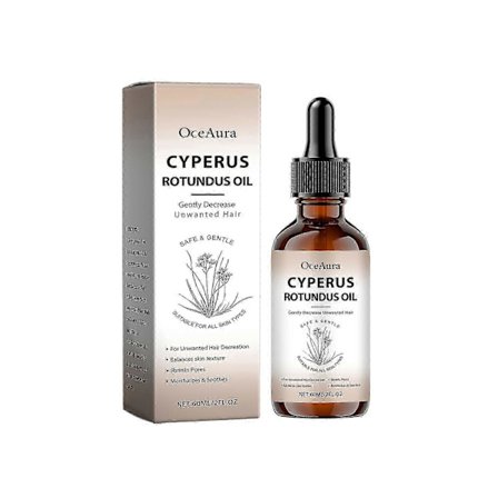 Cyperus Rotundus Olja 60ml Mjuk Hud Kropp Hårborttagning Behandling Växtvårdsolja ren Känslig applicering