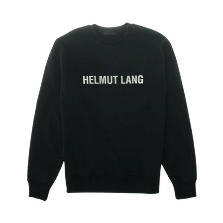Helmut Lang L09Hm522 Sweatshirt , Zwart , Heren , Maat: L