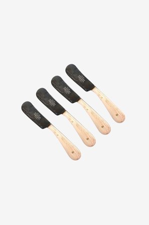Culinary Concepts London - Blonde Oak Sett med fire smørkniver/spredere - Beige - Kjøkkenredskap - Fra Homeroom