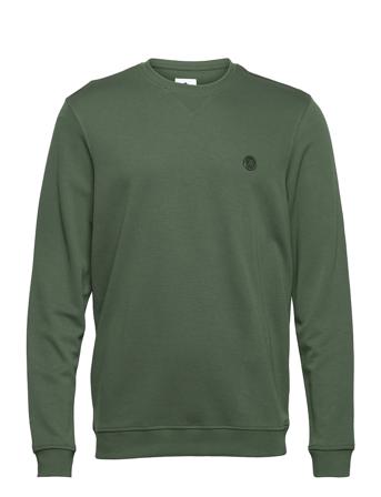 Jbs Of Denmark Badge Crew Nec. Sweat-shirt Genser Grønn JBS Of Denmark