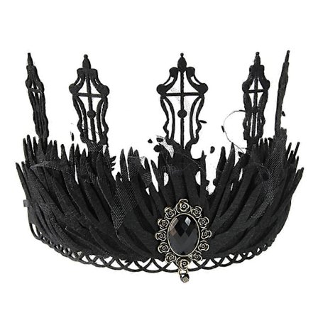 Hårband Dam Svart Cosplay Tiara Bröllopstiara Dam Tiara Hårband Svan Svart Kostym 2025:e
