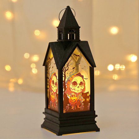 Halloweenlykta Dekoration - Skelett, Halloween LED Ljus