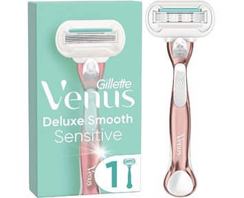 Deluxe Smooth Sensitive Razor 1up - Venus Deluxe Smooth Sensitive rakhyvel med ett rakblad