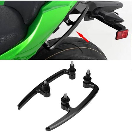 CNC Aluminium Motorcykel Passagerare Bakre Grab Bar Säte Rail Kit För