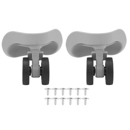 1 par universalhjul for koffert Profesjonelt stille slitesterkt kofferthjul Erstatning for koffert kofferthjul lys grå