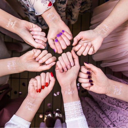 Polterabend for Hende Midlertidige Tatoveringer