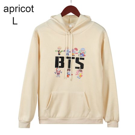 BTS Hoodies Hösttröjor APRICOT L apricot L
