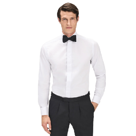 John Henric Tuxedo Shirt Elvin Skjortor Herr Vit 43