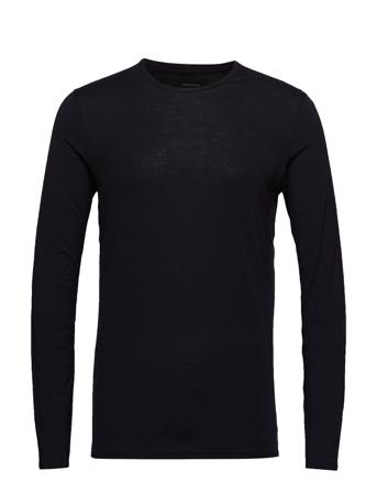 Men Anatomica Ls Crewe Black Icebreaker