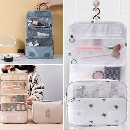 Stor Hengende Toalettmappe Kosmetisk Sminkeveske