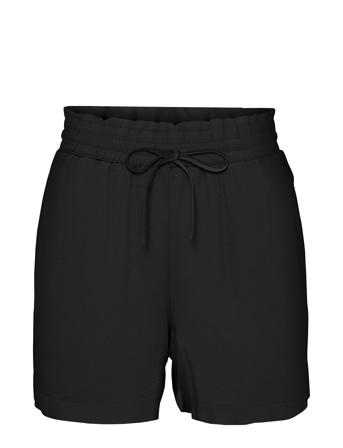 Vmmymilo Hw Paperbag Shorts Wvn Ga Bottoms Shorts Paper Bag Shorts Black Vero Moda