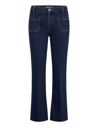 Mango | Flared Cropped Jeans With Pockets | 34