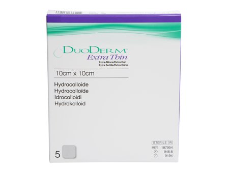 Duoderm Ekstra tynn bandasje 10x10 cm, 5 stk.