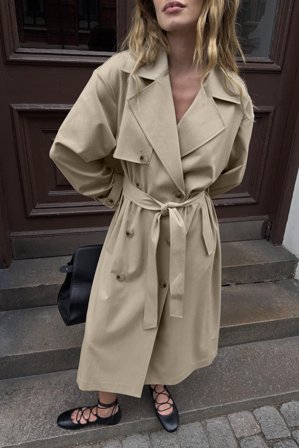NA-KD Oversize-Trenchcoat - Trenchcoats - Beige - EU 38