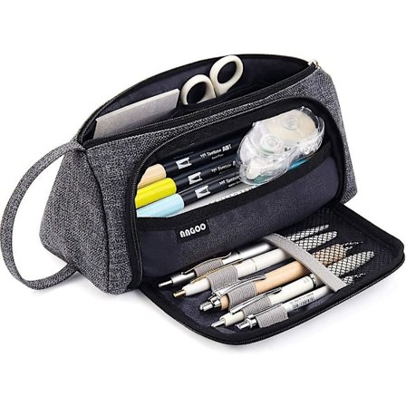 Pennal Stor Penneetui Kontor College Stor Oppbevaringspose Veskeholder Boks Organizer For Student