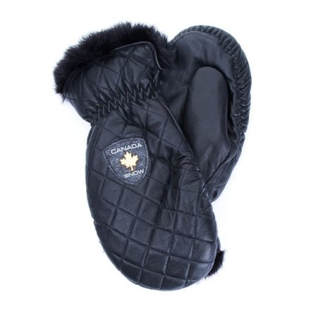 Canada Snow Kläppen Quilted Women everyday gloves Black M