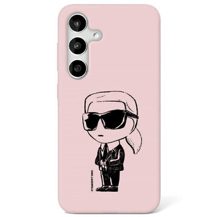 Karl Lagerfeld silikonetui Graffiti med magnet til Samsung Galaxy S25 - Rosa