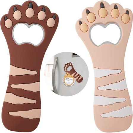 2 stk magnetiske ølflaskeåpnere, flaskeåpner magnetisk på kjøleskap