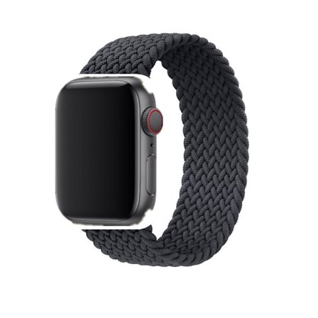 Klockarmband för Apple Watch iWatch 38/40/41mm L storlek elastisk enkel ögla svart