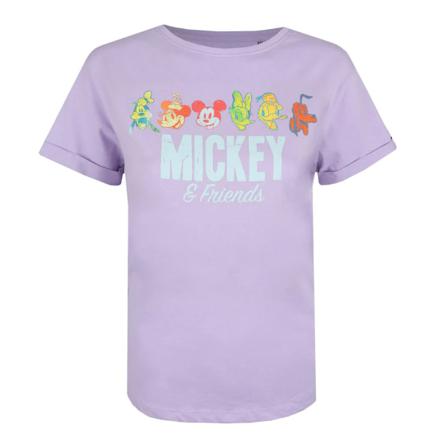 Disney Dam/dam Mickey & Friends Retro T-shirt Xl Lila