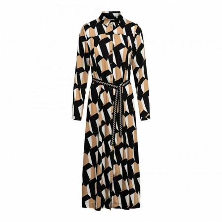 &Co Woman Alexia Long Dress , Zwart , Dames , Maat: S Casual jurken