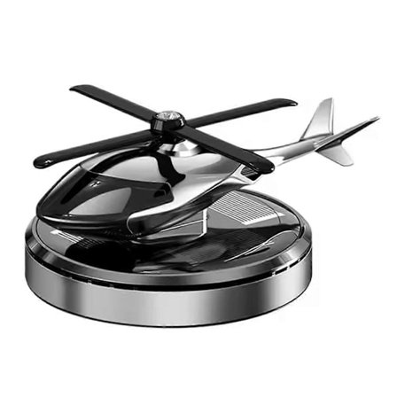 Bil Luftfräschare Solcellsdriven Helikopter Dekoration Bil Parfym Diffuser