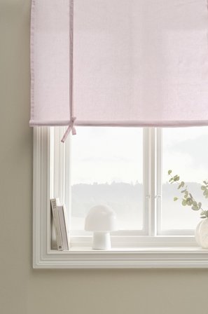 Jotex - Roll Up-gardin i Lin Rosa - JONIE - Kjøp Lingardiner hos Jotex