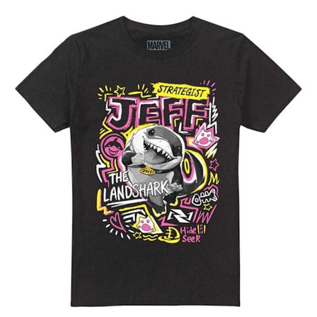 Marvel Rivals Unisex Vuxen Jeff the Land Shark Marker T-Shirt 5
