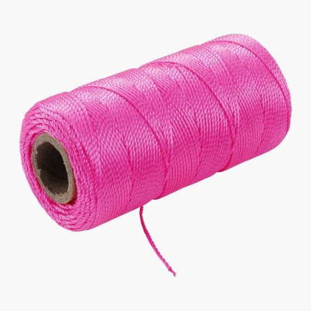 Biltema - Murersnor neonrosa ∅0 8 mm x 120 m