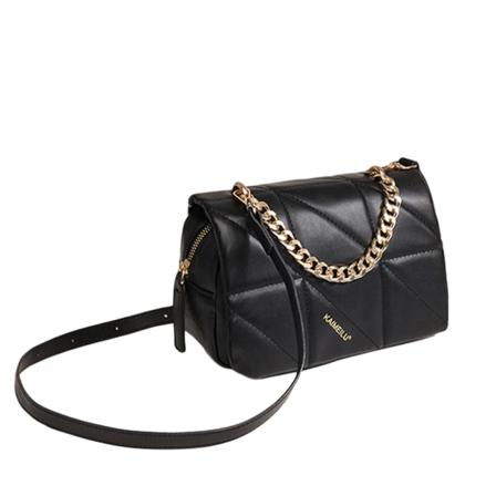 Kvinnor Pure Color Handväska Dragkedja Crossbody Bag