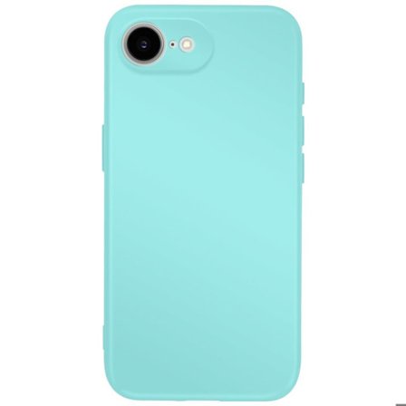 Coque til iPhone 16e Soft-Touch i Silikone Serie Fast Cover Turkis