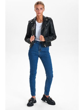 Nümph Nuzandras Leather Jacket-Noos - Black - 44