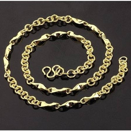 18K Guldfyllda Guld Filled gulddoublé HALSBAND KEDJA