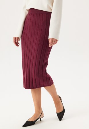 GANT Wide Ribbed Wool Skirt Vaatteet