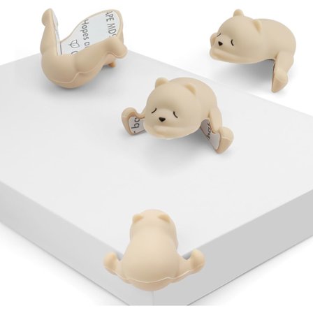 Pieces Hjørnebeskyttere til Børneborde, Hjørnebeskyttere til Børn, Hjørnebeskyttere til Borde, Babybeskyttelse til Bordhjørner, til T
