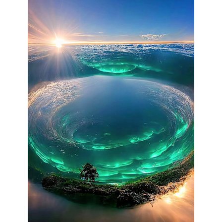 5D DIY Diamantmålningsset, 30 x 40 cm Full Drill Art Painting