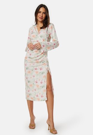 Bubbleroom Occasion-Drawstring L/S Midi Dress-36