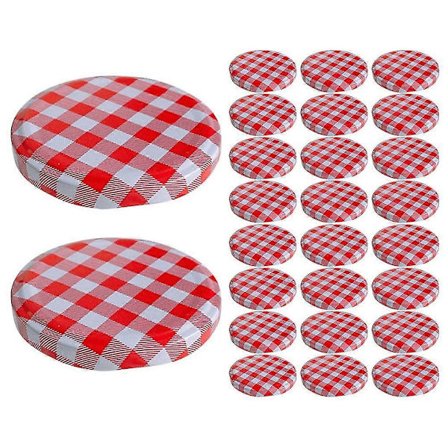 40 stk. lufttætte konserveringslåg glas krukke låg multifunktionelle krukke låg lækagesikre konserveringslåg -Sy